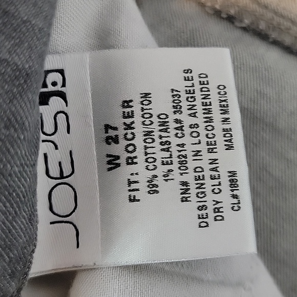 Joe's Jeans Rocker Fit Gray Slim Bootcut Low-rise Jeans Womens Size Waist 27 - Picture 10 of 13